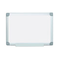 MasterVision Earth Easy-Clean Dry Erase Board, White/Silver, 18x24
