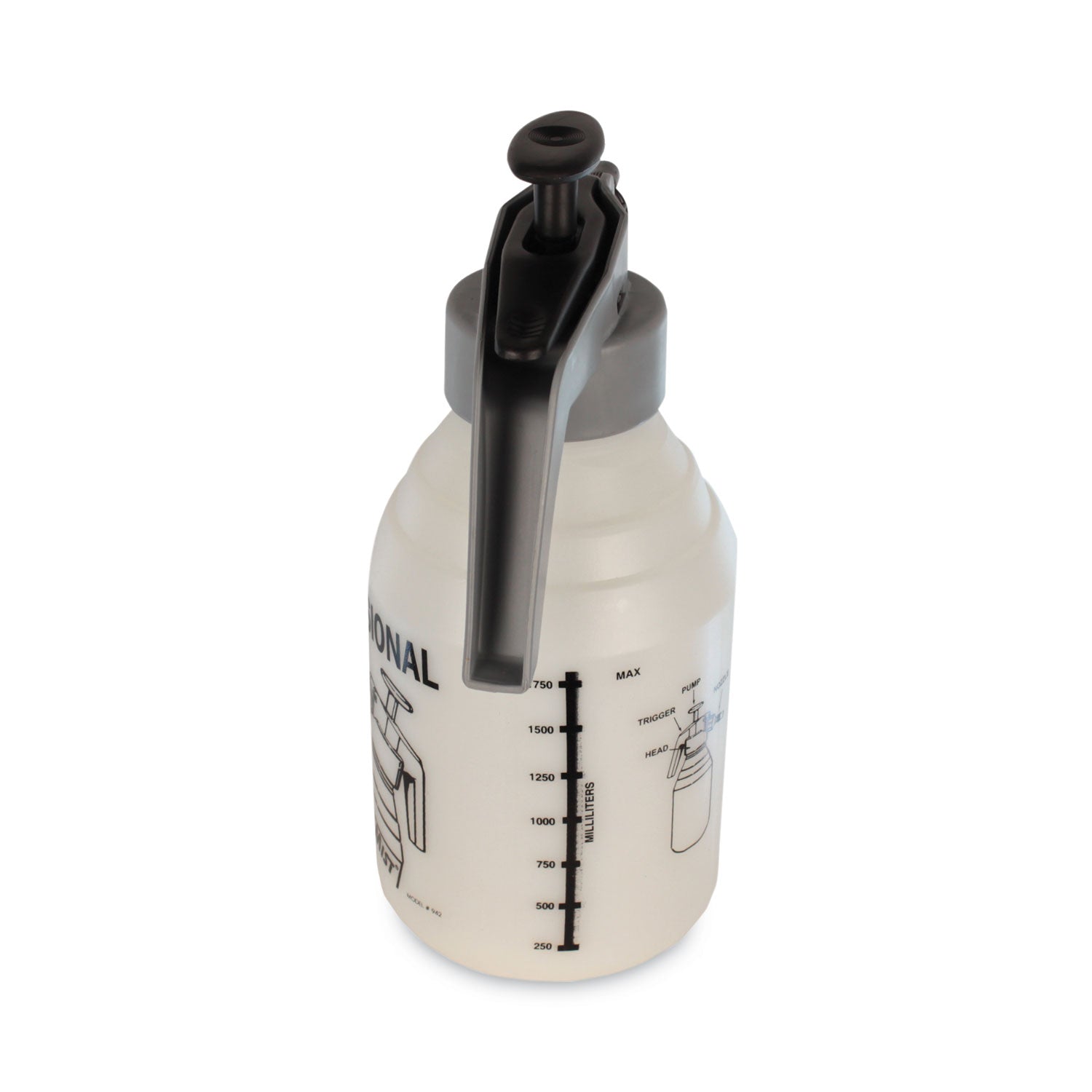 TOLCO Model 942 Pump-Up Sprayer, 2 qt, Gray/Natural