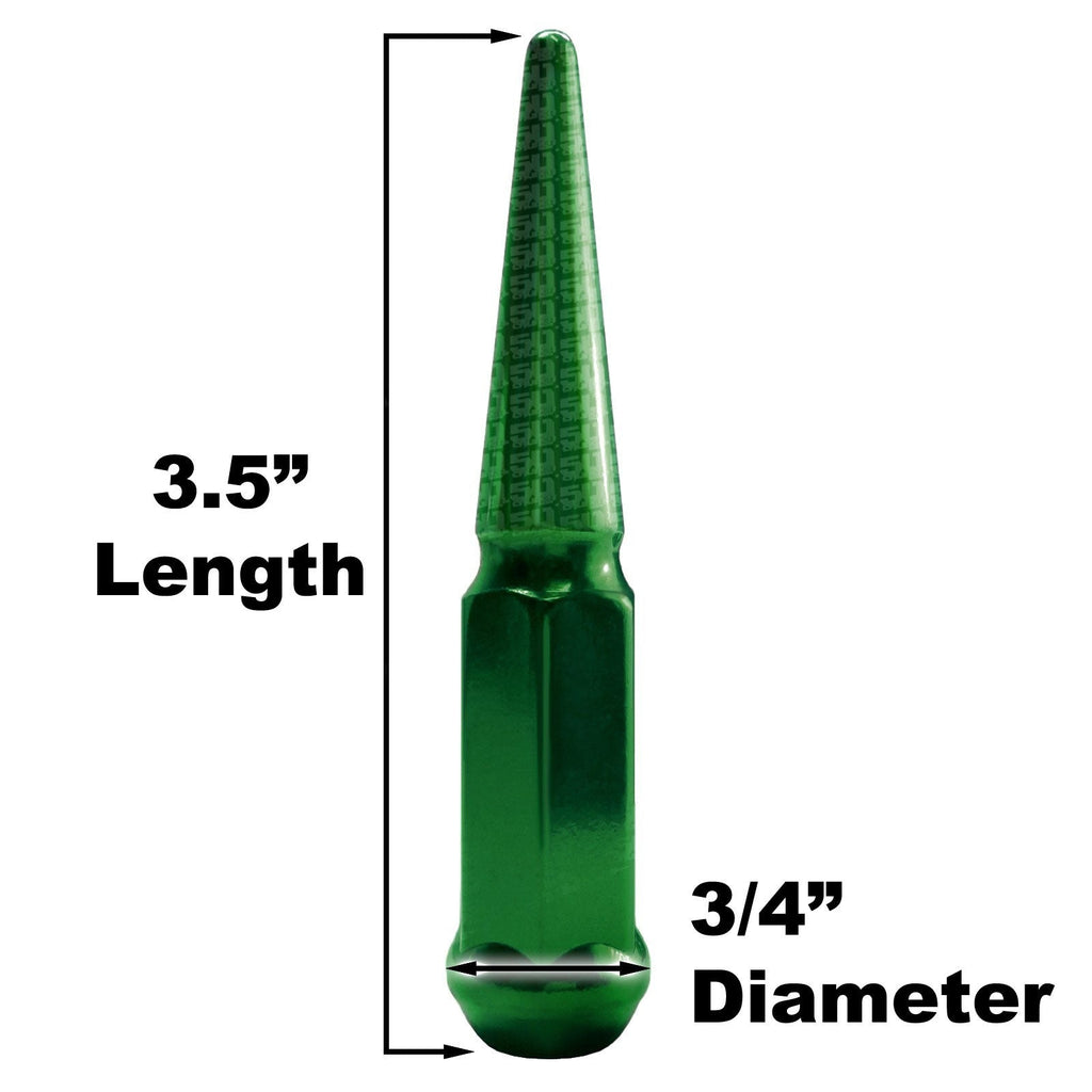 4pc 3.5in Spike Lug Nuts