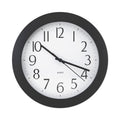 Universal Whisper Quiet Clock, 12" Overall Diameter, Black Case, 1 AA (sold separately)