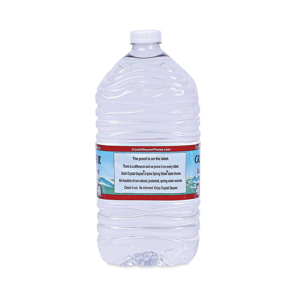 Crystal Geyser Alpine Spring Water, 1 Gal Bottle, 6/Case