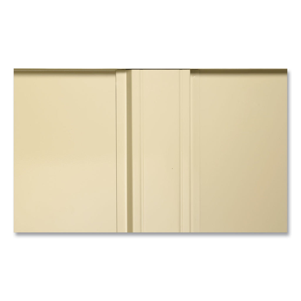 Tennsco Deluxe Combination Wardrobe/Storage Cabinet, 36w x 18d x 78h, Putty