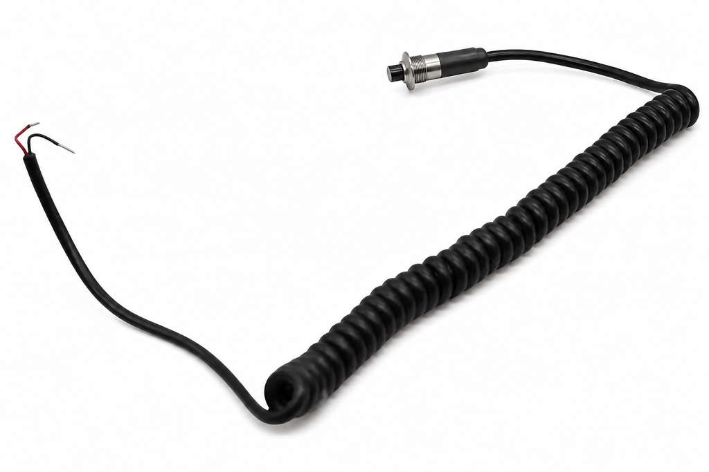 Granatelli Silver Pin Head Momentary Push Button Switch w/ 6' Retractable Cord – 810101SL