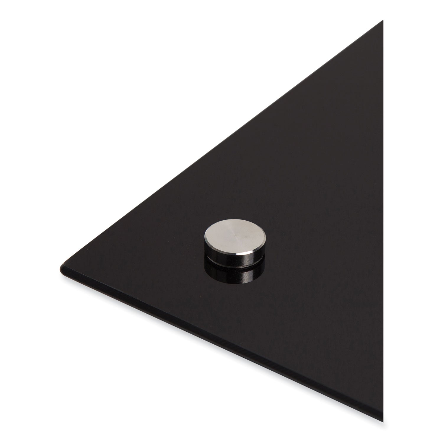 U Brands Black Glass Dry Erase Board, 70 x 47
