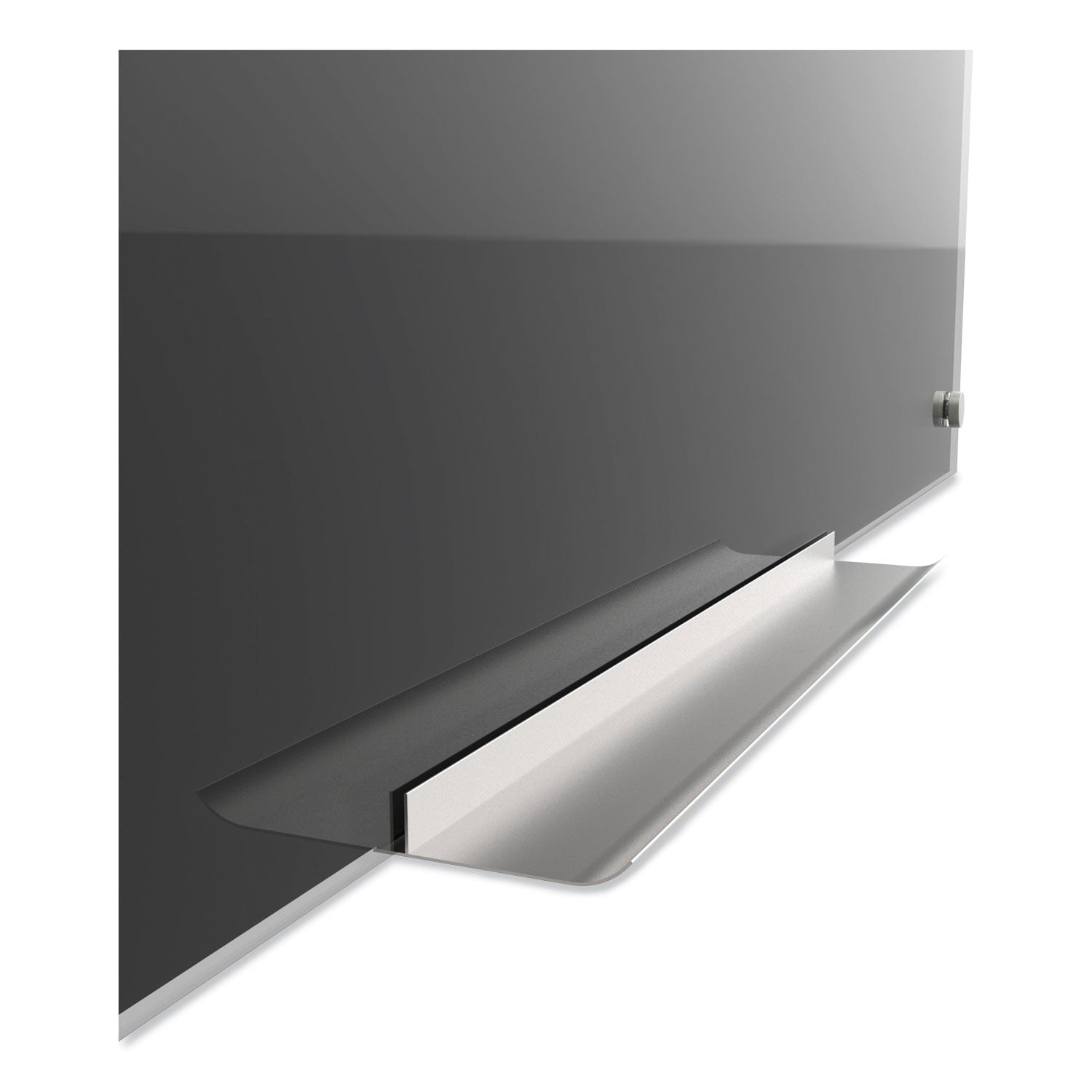 U Brands Black Glass Dry Erase Board, 35 x 23