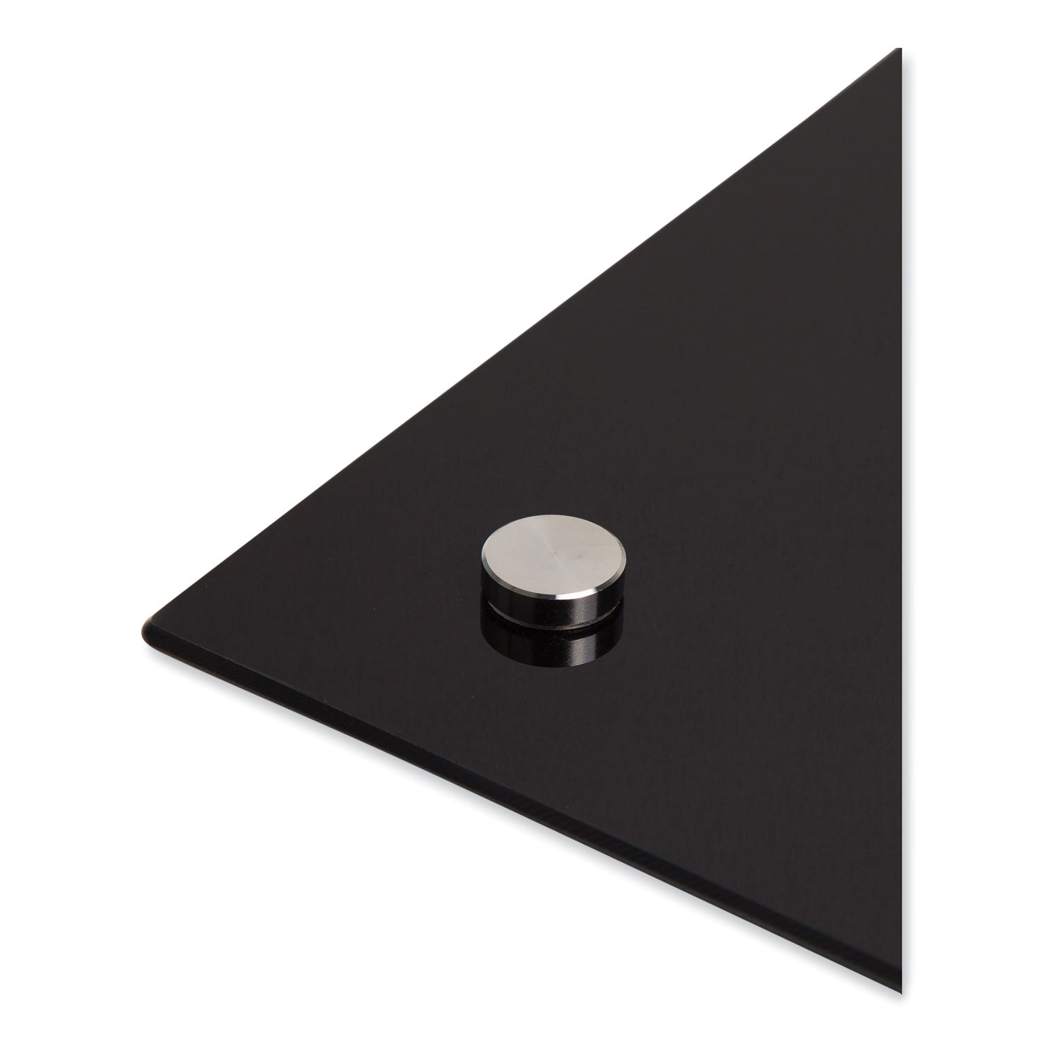 U Brands Black Glass Dry Erase Board, 35 x 23