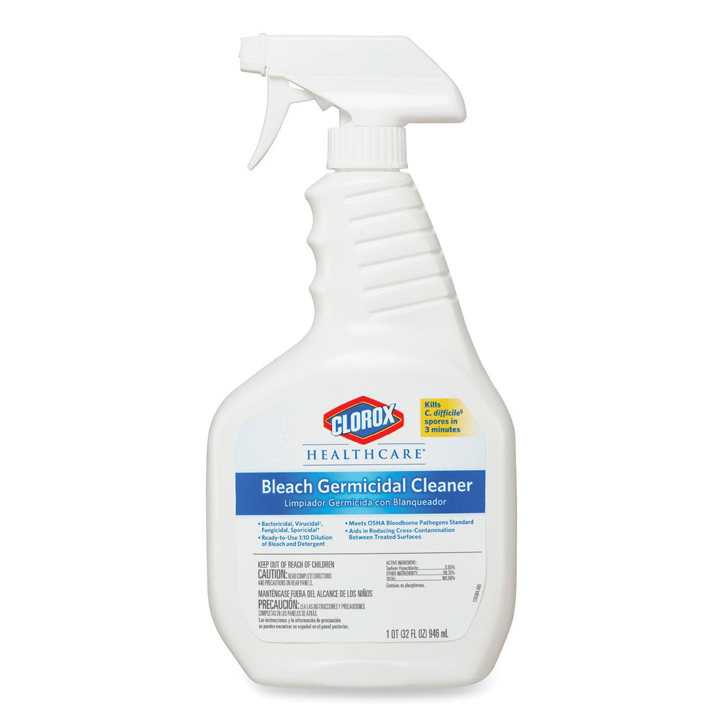 Clorox Bleach Germicidal Cleaner, 32 oz Spray Bottle, 6/Carton