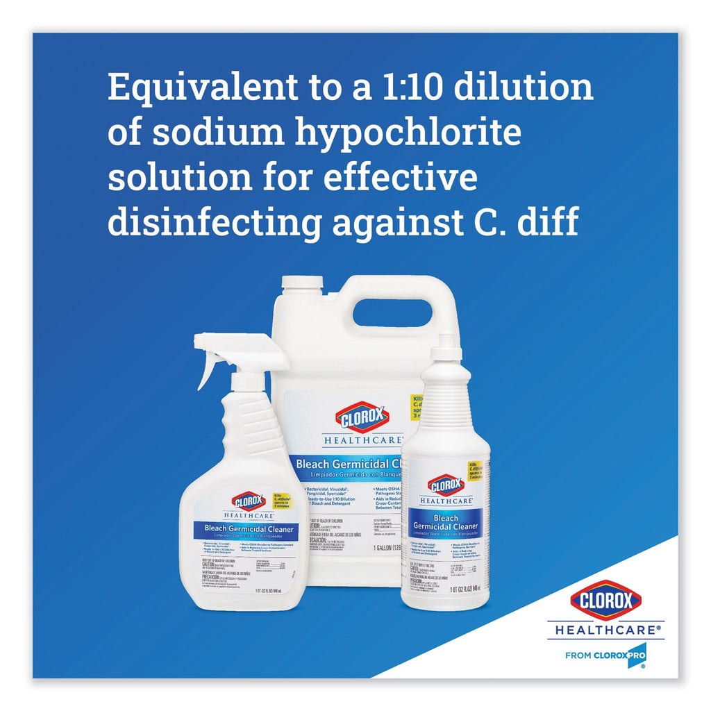 Clorox Bleach Germicidal Cleaner, 32 oz Spray Bottle, 6/Carton