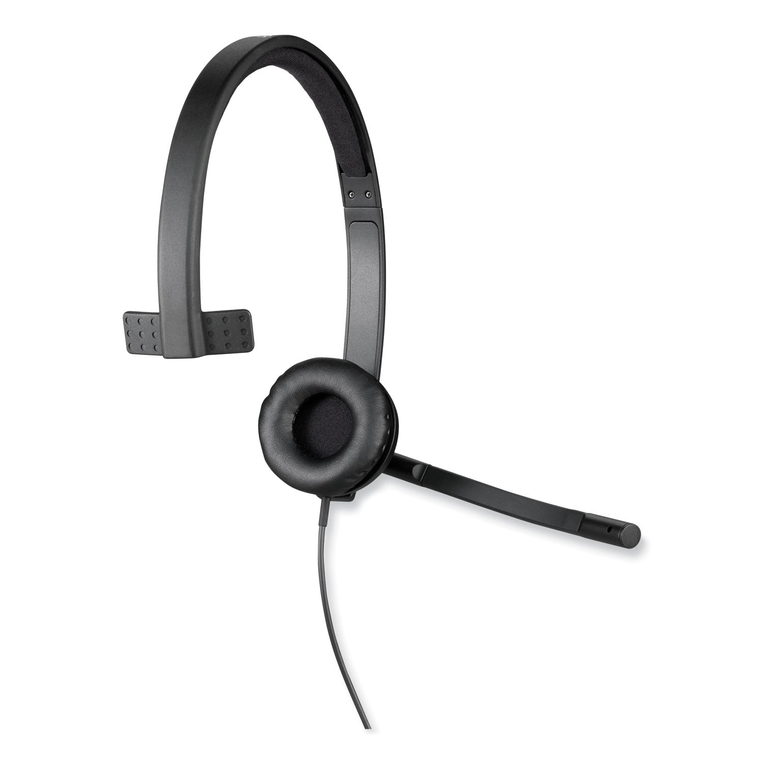 Logitech USB H570e Over-the-Head Wired Headset, Monaural, Black
