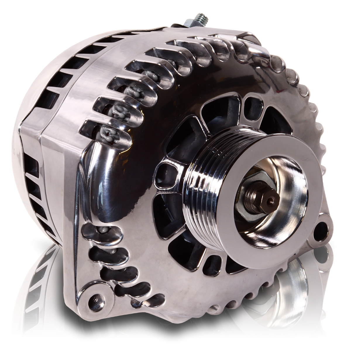 Mechman 240 Amp 6-Phase High Output Alternator 1988-1995 GM Truck - Polished