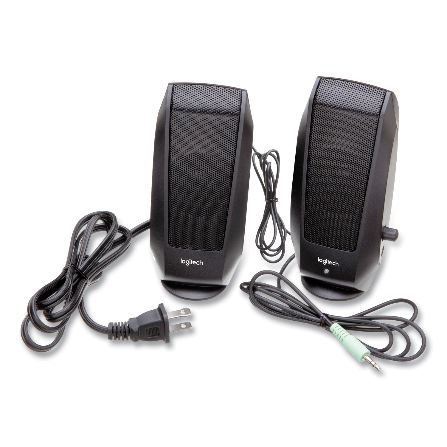 Logitech S120 2.0 Multimedia Speakers, Black