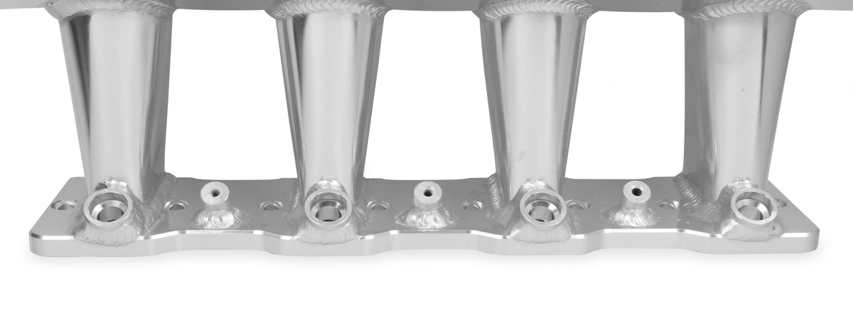 Hi-Ram Sheet Metal Fabricated Intake Manifold LS1/LS2/LS6 Single Plane EFI + Fuel Rail Kit Silver with Sniper EFI logo