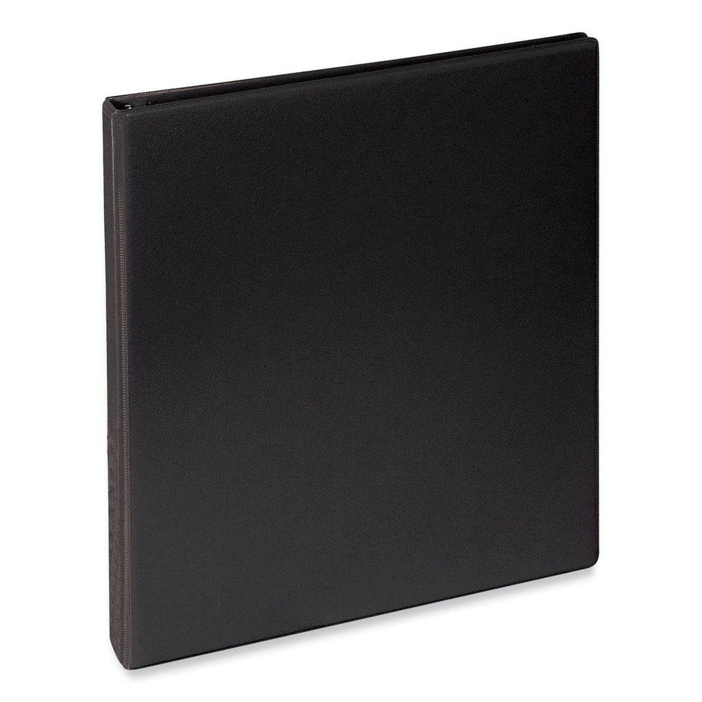 Universal Slant D-Ring View Binder, 3 Rings, 0.5" Capacity, 11 x 8.5, Black