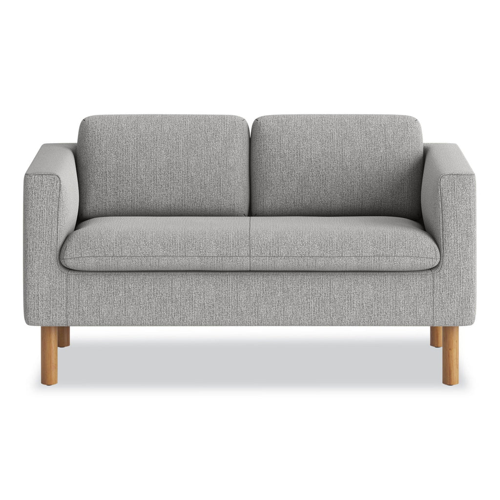 HON Parkwyn Series Loveseat, 53.5w x 26.75d x 29h, Gray