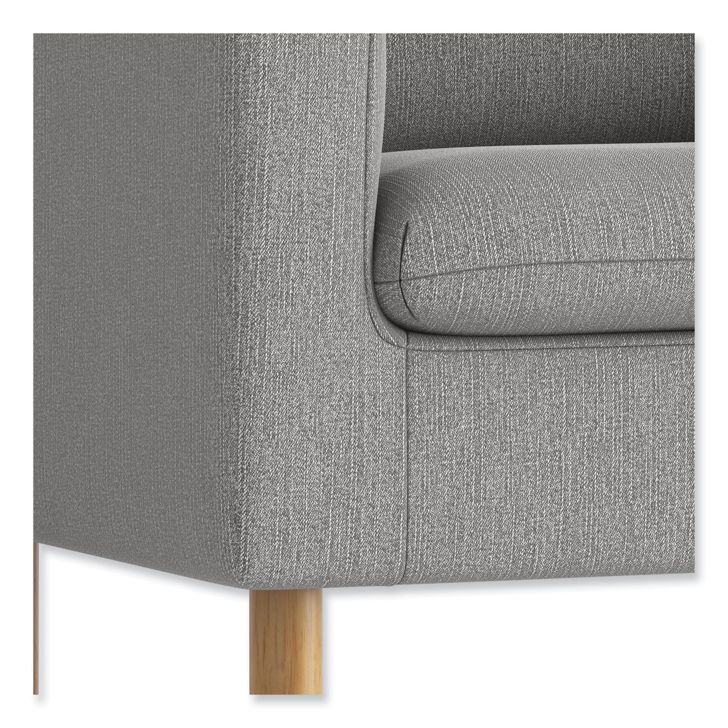 HON Parkwyn Series Loveseat, 53.5w x 26.75d x 29h, Gray