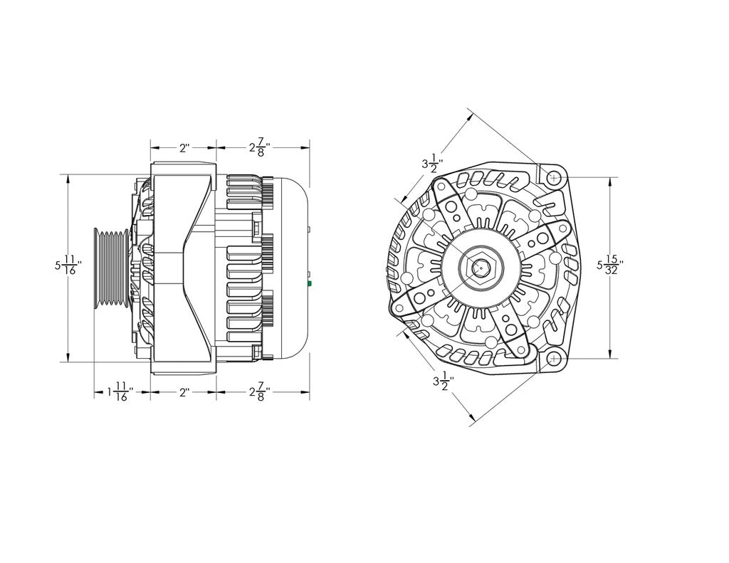 Mechman 250 Amp High Output Alternator 1996-2004 GM Truck 4.3L 4.8L 5.3L 5.7L 6L
