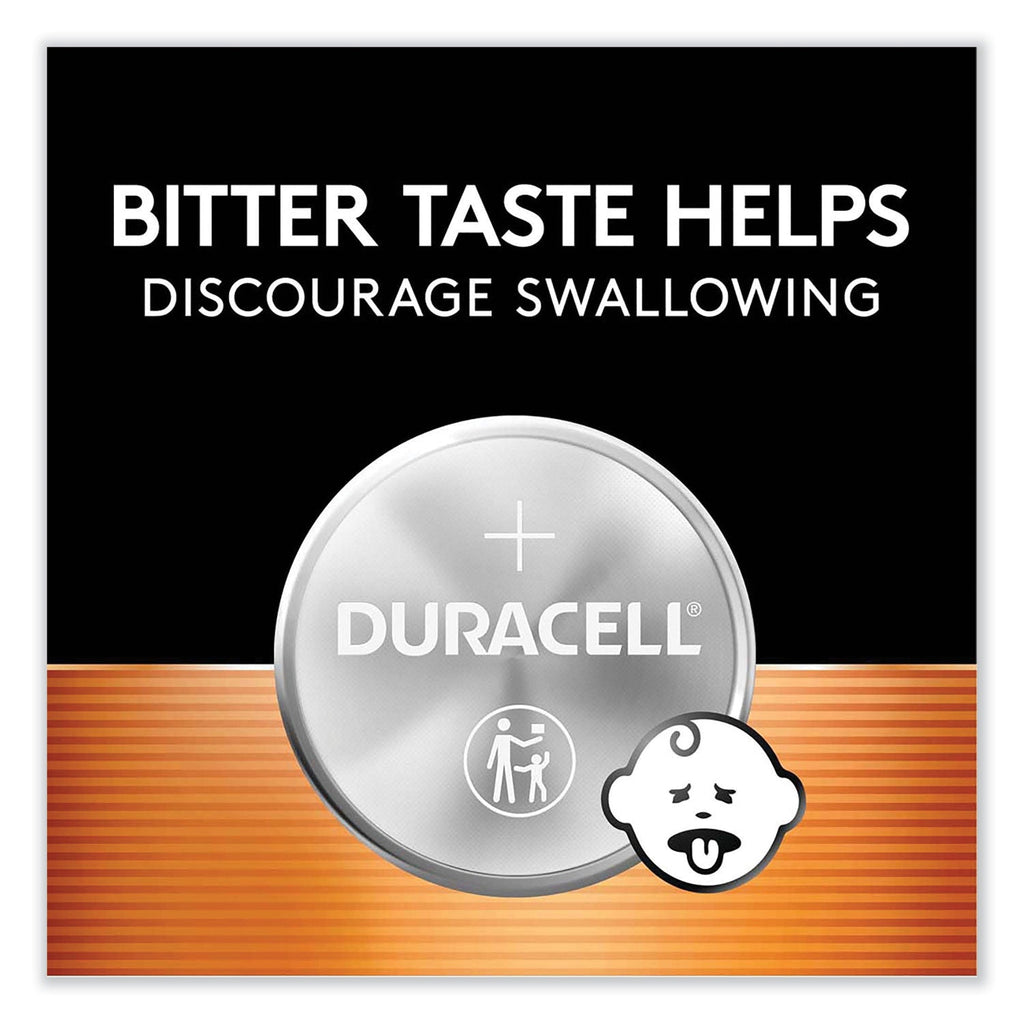Duracell Lithium Coin Batteries With Bitterant, 2032, 6/Pack