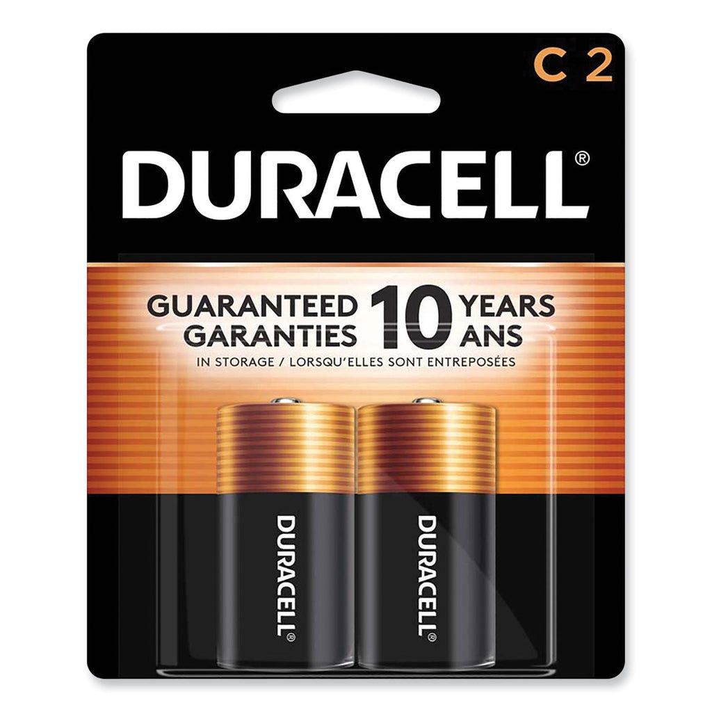 Duracell CopperTop Alkaline C Batteries, 2/Pack