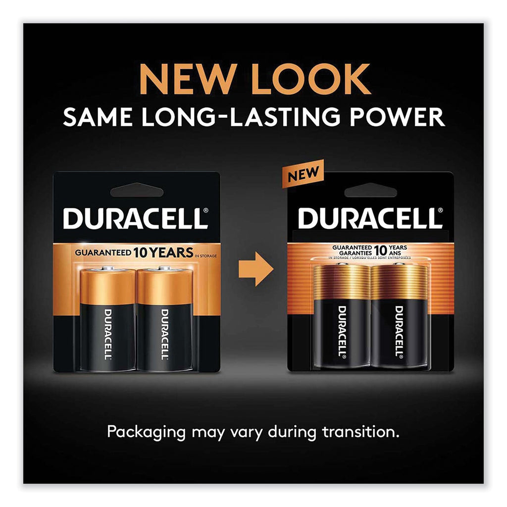 Duracell CopperTop Alkaline D Batteries, 2/Pack