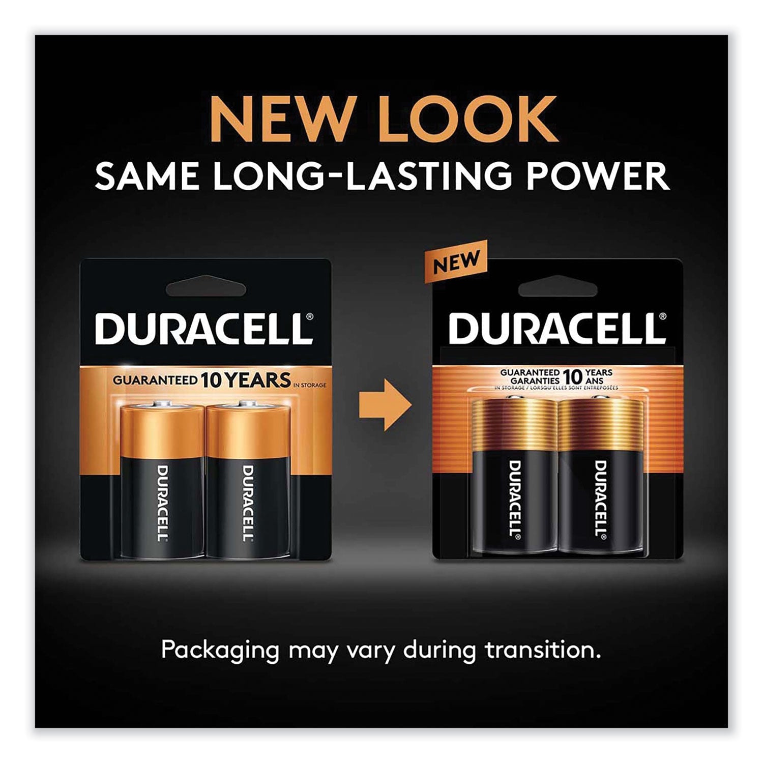 Duracell CopperTop Alkaline D Batteries, 2/Pack