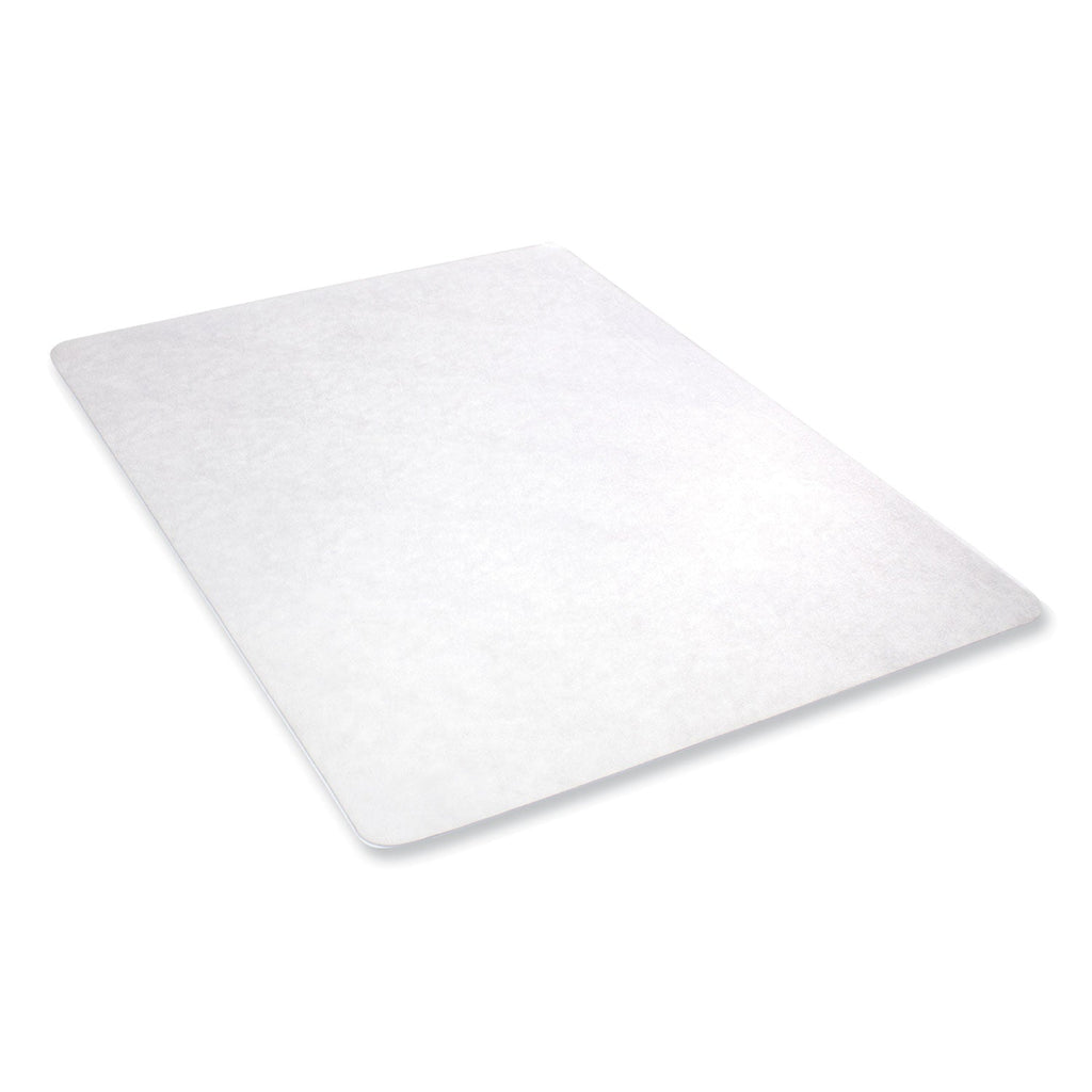 deflecto EconoMat All Day Use Chair Mat for Hard Floors, 45 x 53, Rectangular, Clear