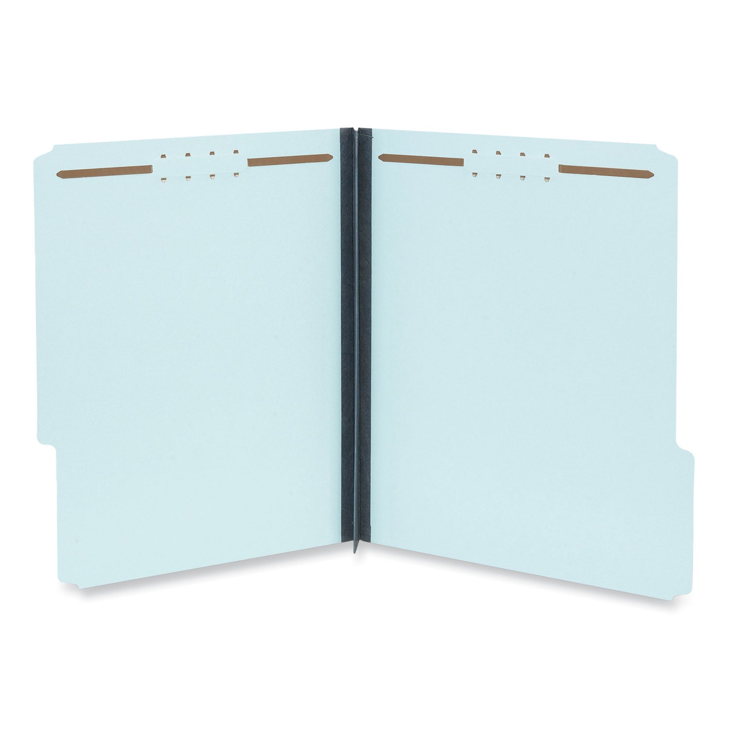 Universal Top Tab Classification Folders, 2" Expansion, Letter Size, Light Blue, 25/Box