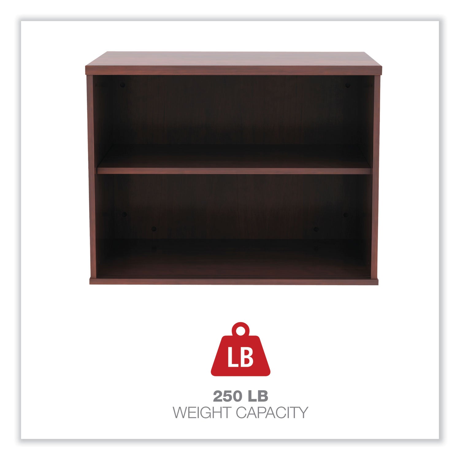 Alera Open Office Low Storage Cabinet Credenza, 29 1/2 x 19 1/8x 22 7/8, Cherry