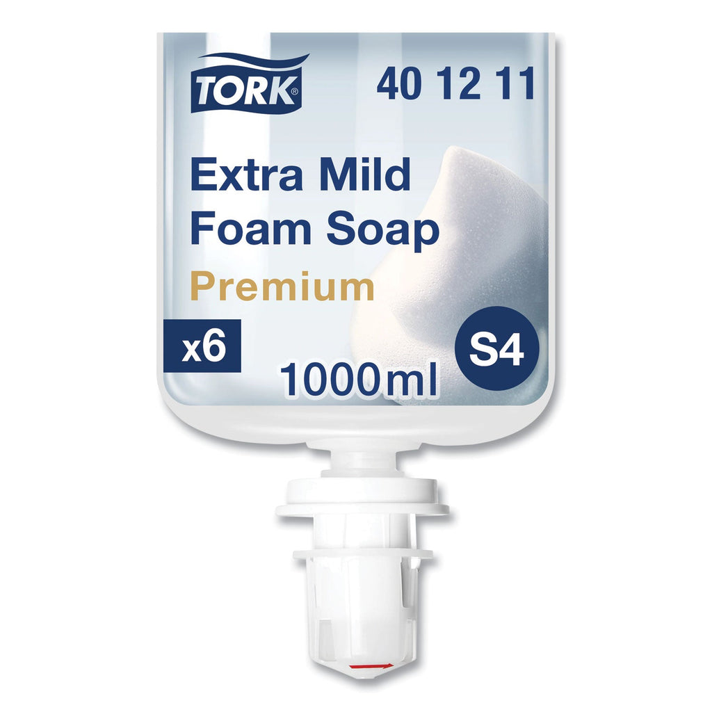 Tork Premium Extra Mild Foam Soap, Unscented, 1 L, 6/Carton