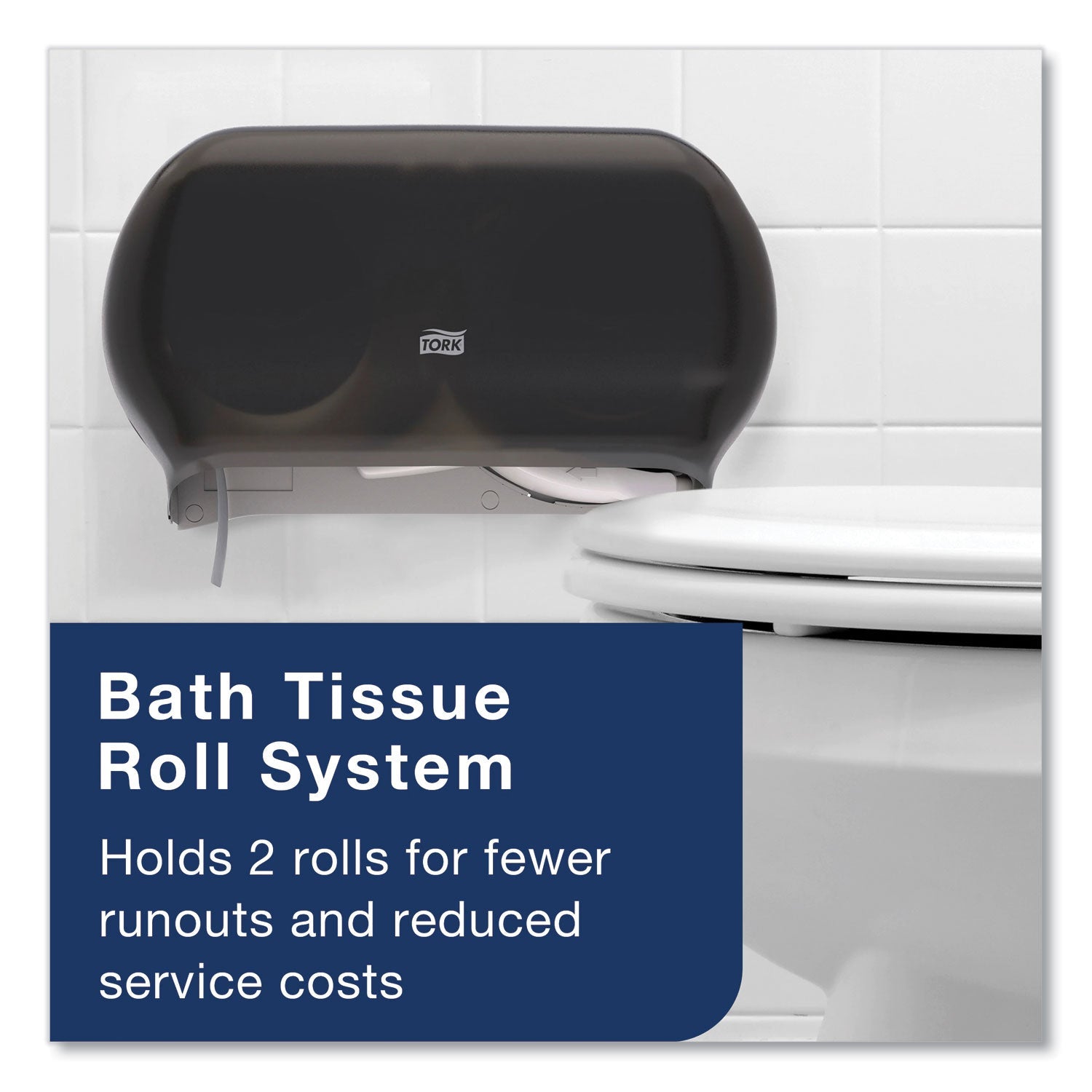 Tork Universal Bath Tissue, Septic Safe, 2-Ply, White, 500 Sheets/Roll, 96 Rolls/Carton