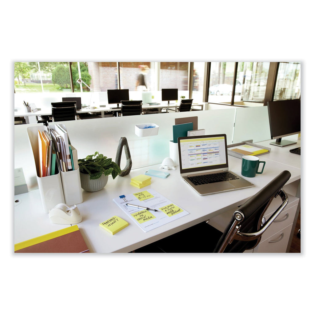 Post-it Original Pads Assorted Value Pack, 3" x 3", (12) Canary Yellow, (12) Poptimistic Collection, 100 Sheets/Pad, 24 Pads/Pack