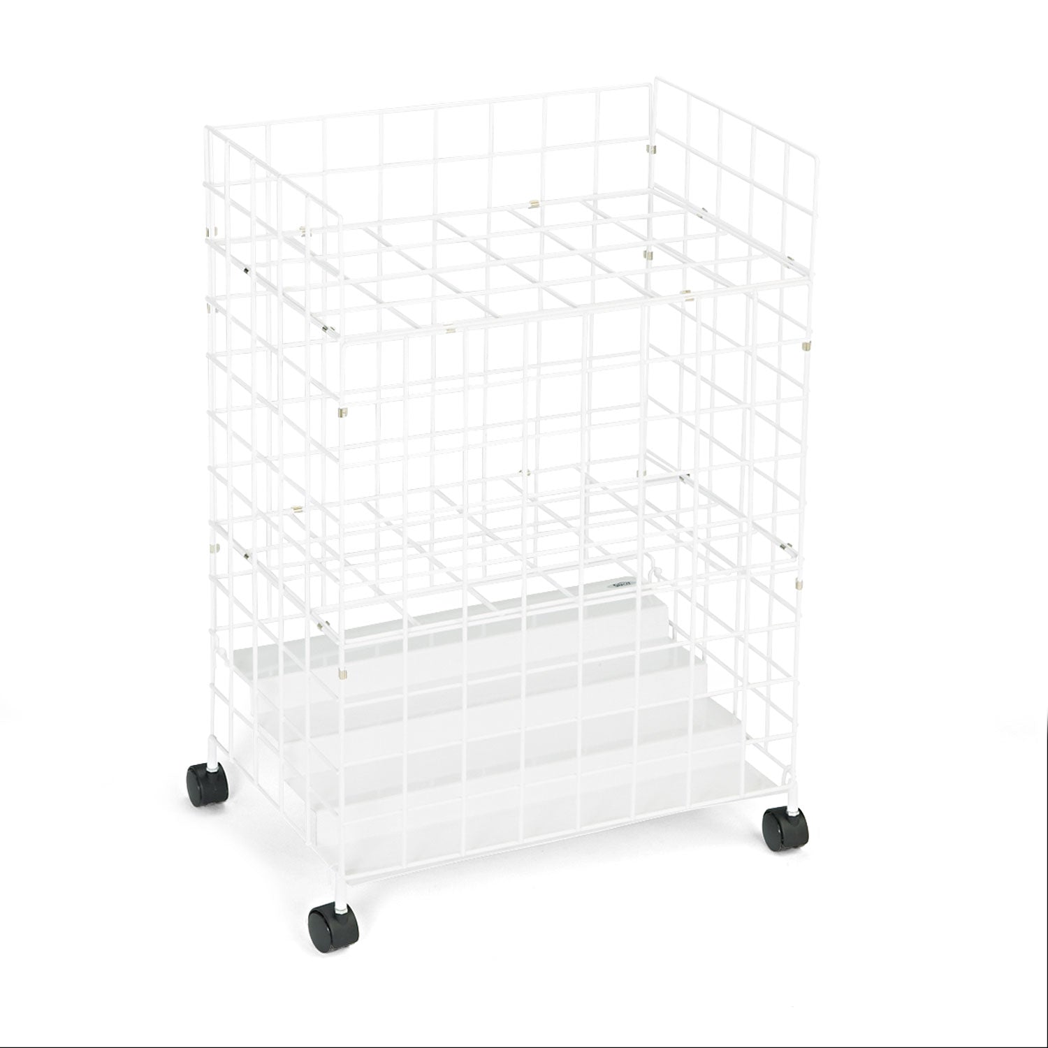 Safco Wire Roll Files, 24 Compartments, 21w x 14.25d x 31.75h, White