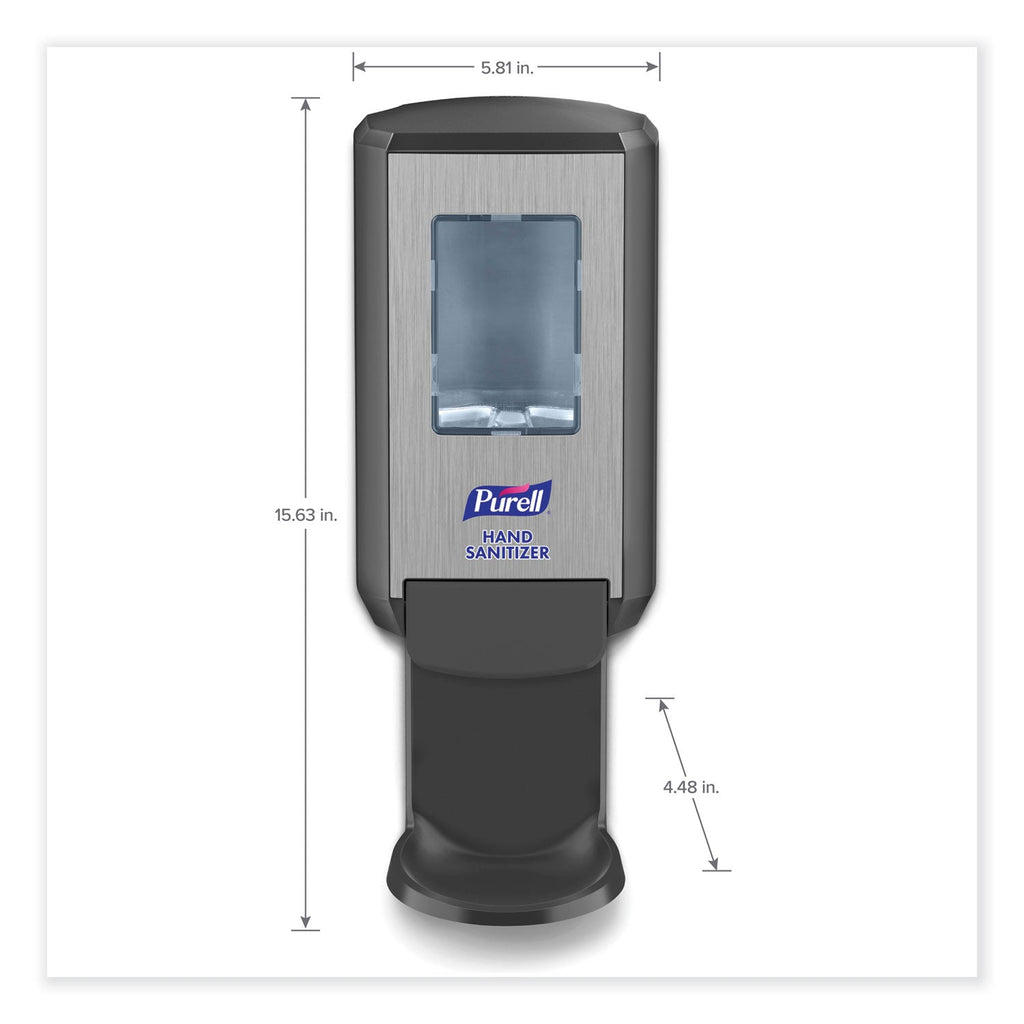 PURELL CS4 Hand Sanitizer Dispenser, 1,200 mL, 4.88 x 8.19 x 11.38, Graphite