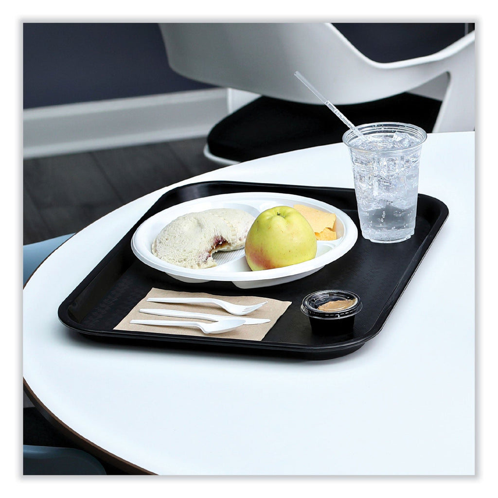 Boardwalk Three-Piece Cutlery Kit, Fork/Knife/Teaspoon, Polypropylene, White, 250/Carton