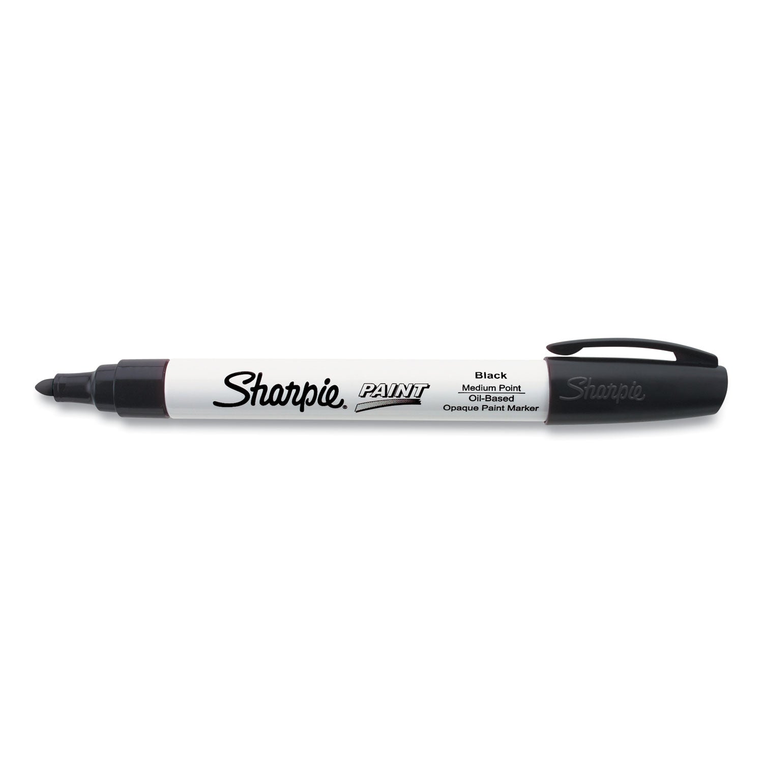 Sharpie Permanent Paint Marker, Medium Bullet Tip, Black