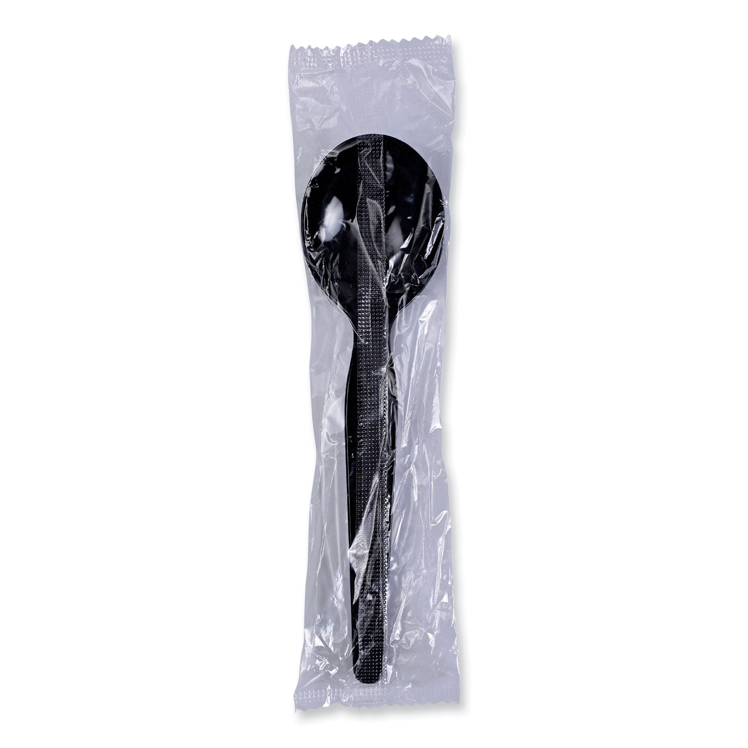 Boardwalk Heavyweight Polystyrene Cutlery, Soup Spoon, Black, 1000/Carton