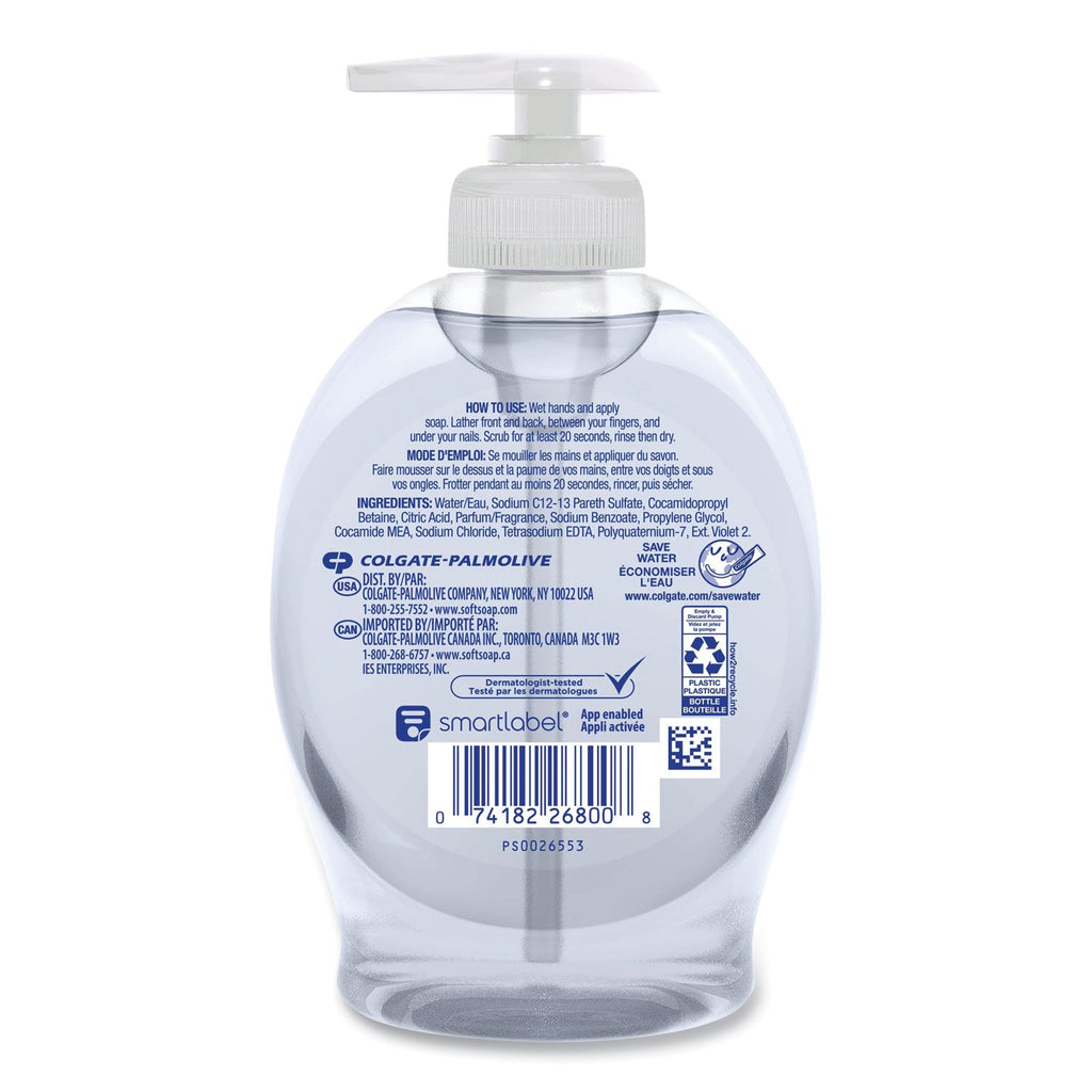 Softsoap Liquid Hand Soap Pumps, Fresh, 7.5 oz Bottle, 6/Carton
