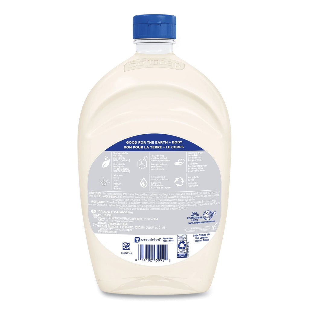 Softsoap Moisturizing Hand Soap Refill with Aloe, Fresh, 50 oz