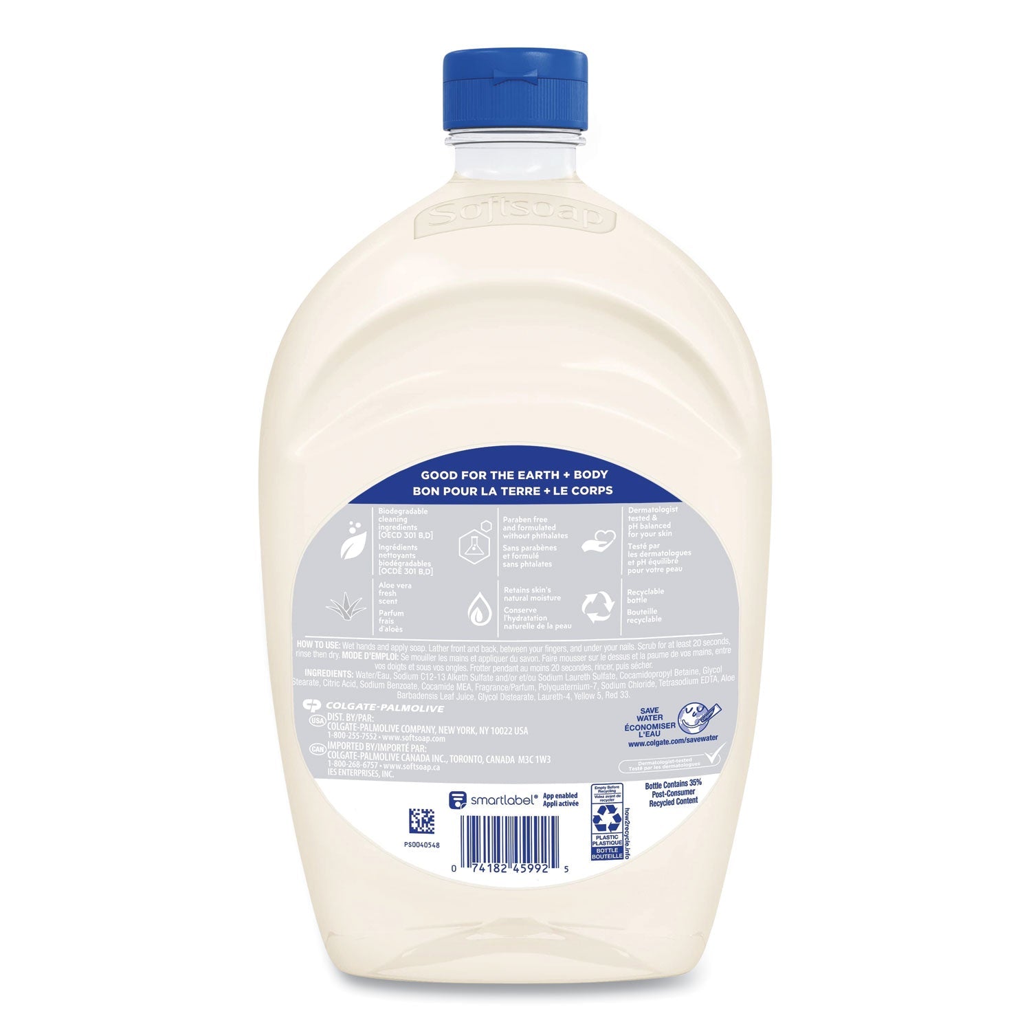 Softsoap Moisturizing Hand Soap Refill with Aloe, Fresh, 50 oz