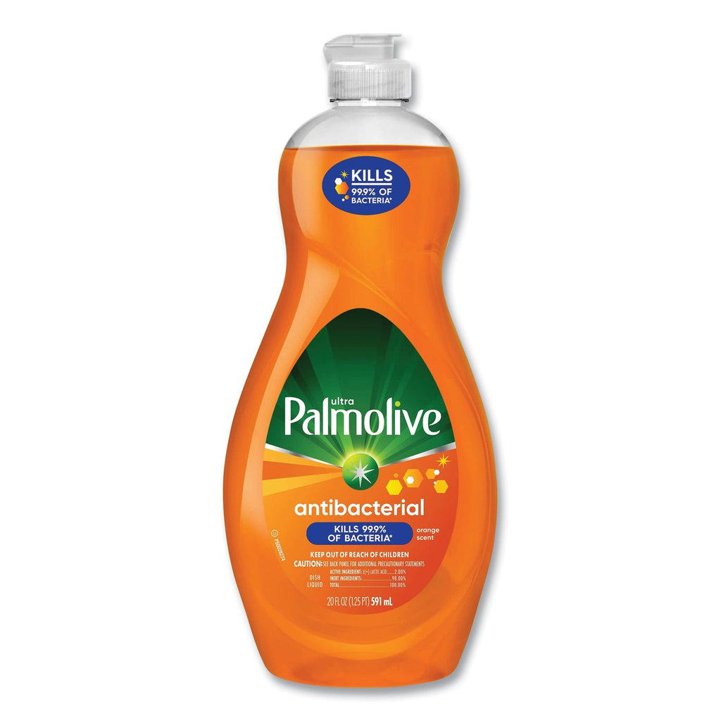 Palmolive Ultra Antibacterial Dishwashing Liquid, 20 oz Bottle, 9/Carton
