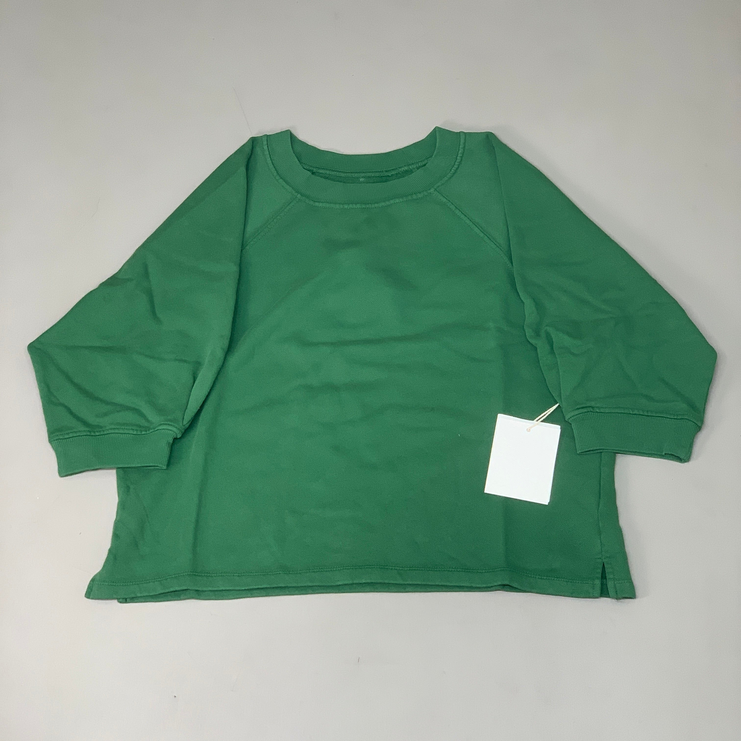 ETICA Fleur Raglan Sweat Top W/ Pintuck Sleeve Juniper Size Medium EW174412
