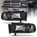 Anzo Black Crystal Headlights 1994-2001 Dodge Ram 1500