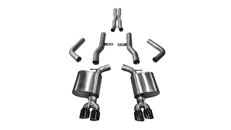 Corsa Performance 15-17 Dodge Challenger Hellcat Dual Rear Exit Extreme Exhaust w/ 3.5in