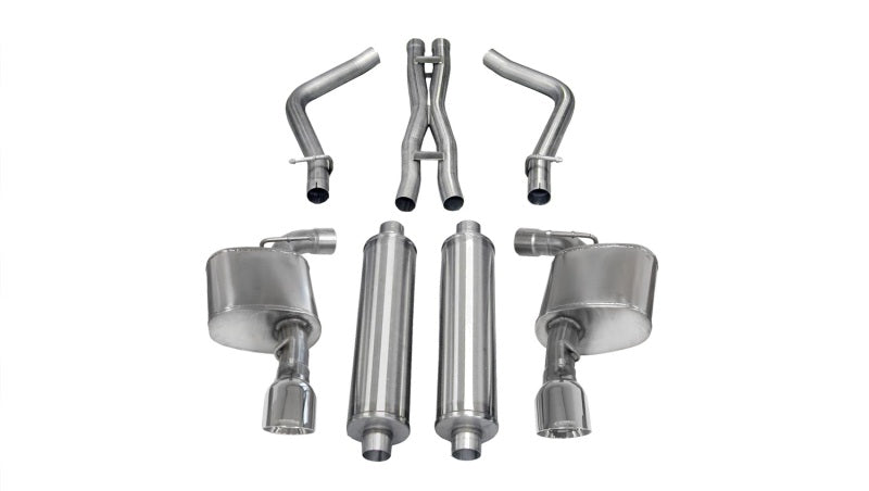 Corsa Performance 12-13 Dodge Charger SRT-8 6.4L V8 Polished Xtreme Cat-Back Exhaust