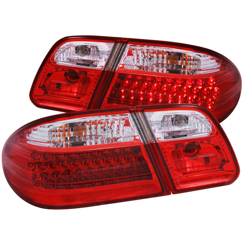Anzo 1996-2002 Mercedes Benz E Class W210 LED Tail lights Red/Clear
