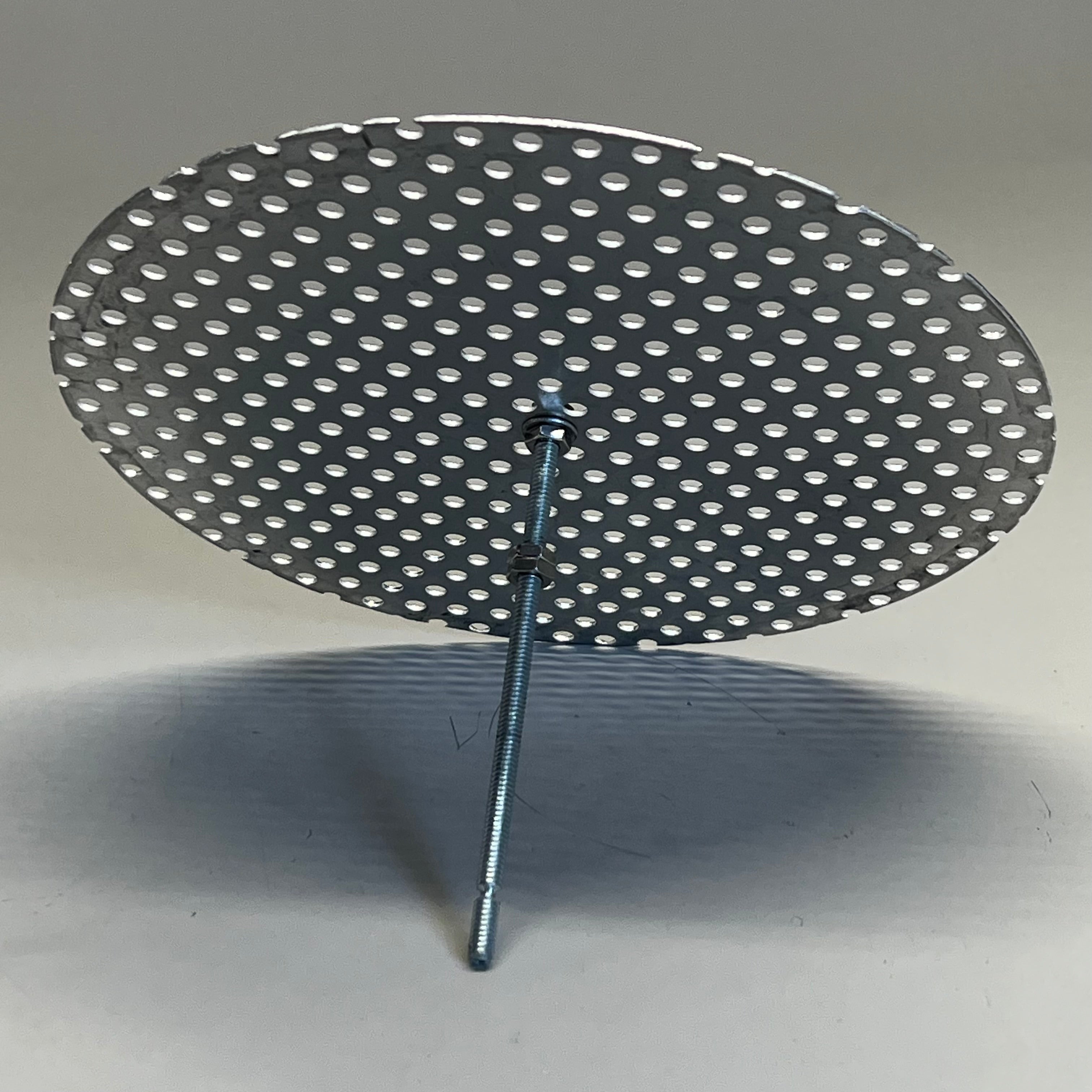 Stainless Steel Metal Perforated Filter Disc (2 Pack) Sz 10” Gray