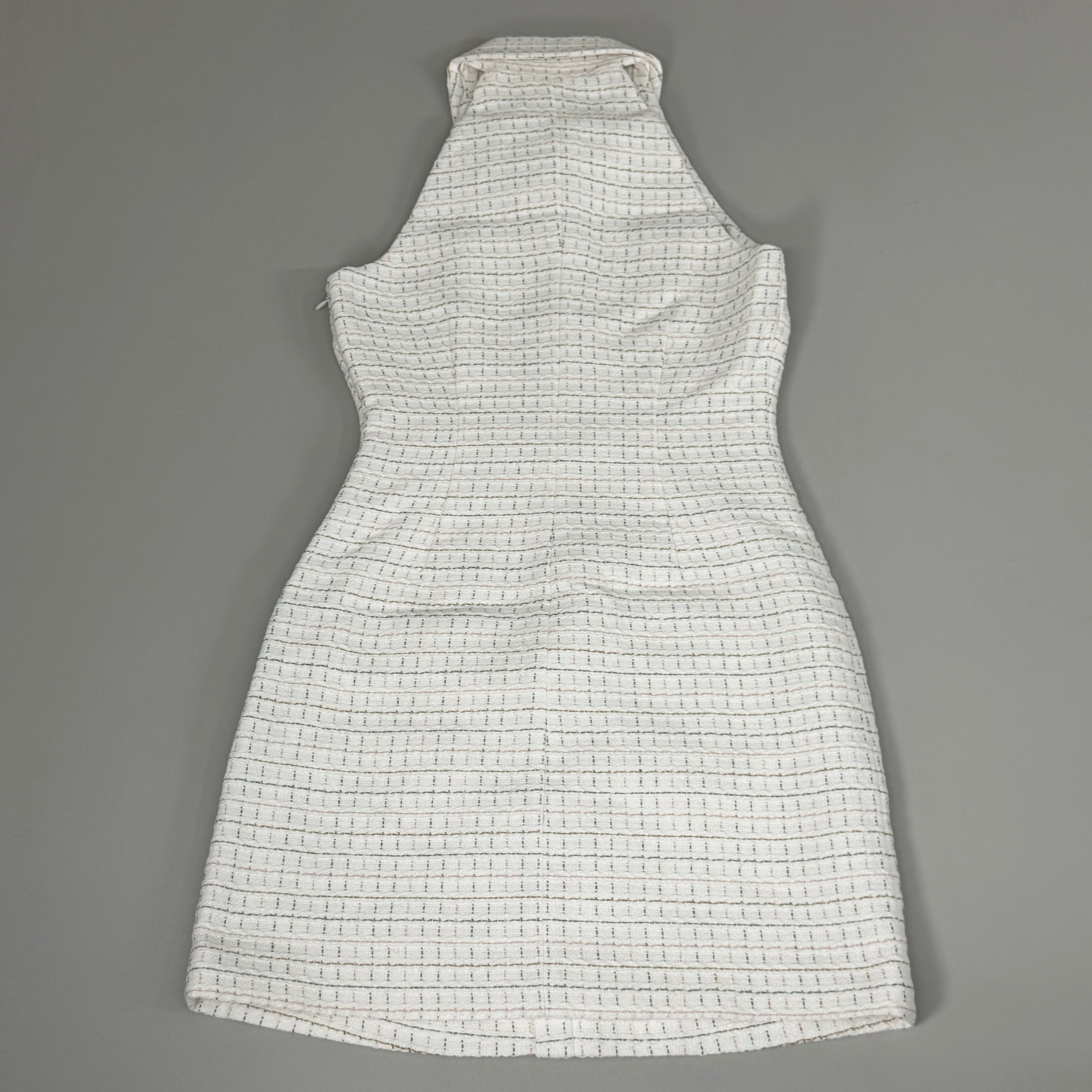VERONICA BEARD Women's Sleeveless Roxanne Dress Sz-4 Ivory Multi 2406TW6521059