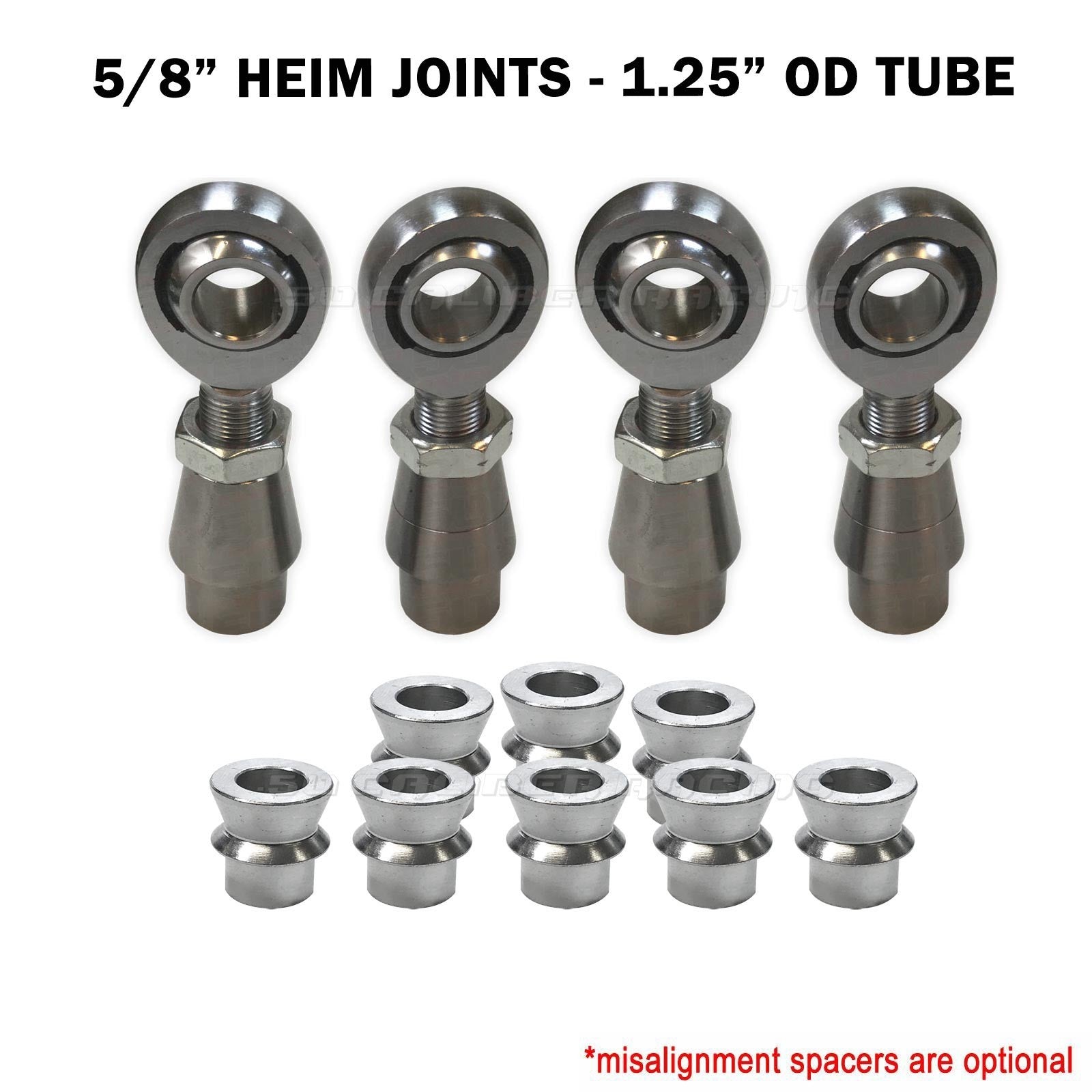 Sway Bar Link Fab Kit -  5/8 Chromoly Heim - 1.25 OD Tubing