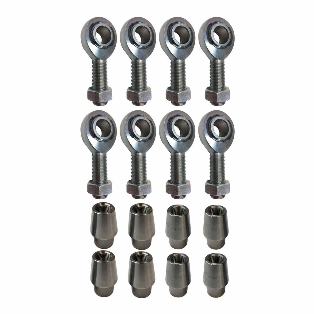 4 Link Rod End Kit - 1/2" Chromoly Heim - 1" OD Tubing
