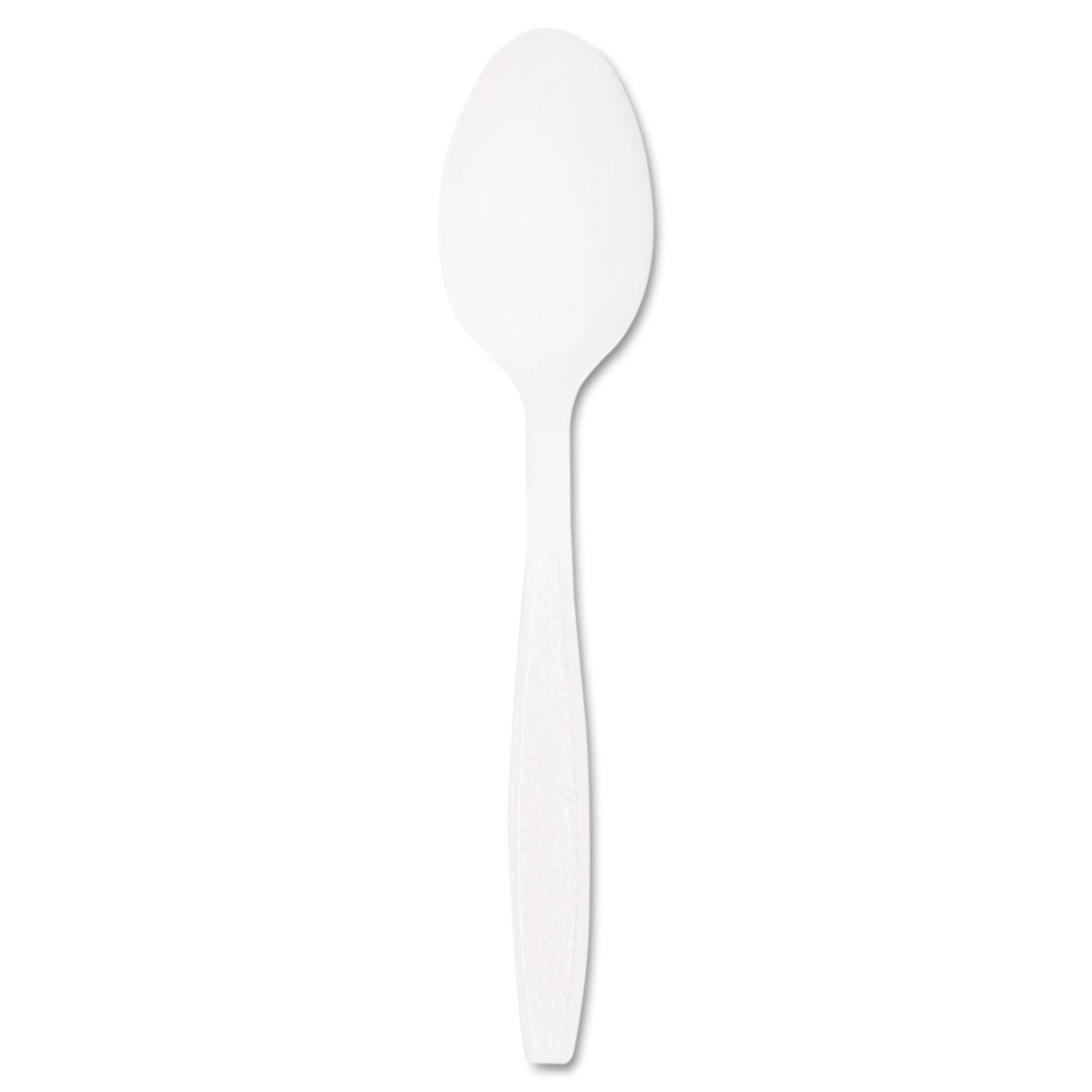Dart Guildware Extra Heavyweight Plastic Teaspoons, White, 100/Box