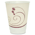 Dart Trophy Plus Dual Temperature Insulated Cups in Symphony Design, 12 oz, Beige, 100/Pack